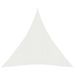Voile d'ombrage 160 g/m² Blanc 5x7x7 m PEHD - Photo n°1