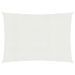 Voile d'ombrage 160 g/m² Blanc 6x7 m PEHD - Photo n°1