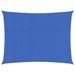 Voile d'ombrage 160 g/m² Bleu 2,5x3,5 m PEHD - Photo n°1