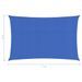 Voile d'ombrage 160 g/m² Bleu 2x5 m PEHD - Photo n°6