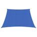 Voile d'ombrage 160 g/m² Bleu 3/4x2 m PEHD - Photo n°1