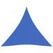 Voile d'ombrage 160 g/m² Bleu 3x3x3 m PEHD - Photo n°1