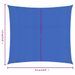 Voile d'ombrage 160 g/m² carré bleu 4,5x4,5 m PEHD - Photo n°6