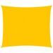 Voile d'ombrage 160 g/m² carré jaune 4,5x4,5 m PEHD - Photo n°1