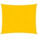 Voile d'ombrage 160 g/m² carré jaune 4x4 m PEHD - Photo n°1