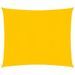 Voile d'ombrage 160 g/m² carré jaune 4x4 m PEHD - Photo n°1