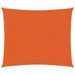 Voile d'ombrage 160 g/m² carré orange 4x4 m PEHD - Photo n°1