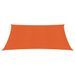 Voile d'ombrage 160 g/m² carré orange 4x4 m PEHD - Photo n°2