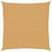 Voile d'ombrage 160 g/m² carré sable 2x2 m PEHD - Photo n°2