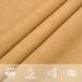 Voile d'ombrage 160 g/m² carré sable 2x2 m PEHD - Photo n°8