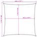 Voile d'ombrage 160 g/m² carré sable 2x2 m PEHD - Photo n°10