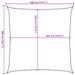 Voile d'ombrage 160 g/m² carré sable 3,6x3,6 m PEHD - Photo n°10