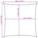 Voile d'ombrage 160 g/m² carré sable 3x3 m PEHD - Photo n°10