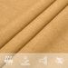 Voile d'ombrage 160 g/m² carré sable 7x7 m PEHD - Photo n°8