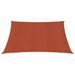 Voile d'ombrage 160 g/m² carré terre cuite 2,5x2,5 m PEHD - Photo n°2