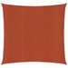 Voile d'ombrage 160 g/m² carré terre cuite 4,5x4,5 m PEHD - Photo n°1