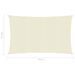 Voile d'ombrage 160 g/m² Crème 3,5x4,5 m PEHD - Photo n°6