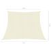 Voile d'ombrage 160 g/m² Crème 4/5x3 m PEHD - Photo n°6