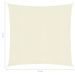 Voile d'ombrage 160 g/m² Crème 4x4 m PEHD - Photo n°6