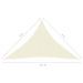 Voile d'ombrage 160 g/m² Crème 4x4x5,8 m PEHD - Photo n°6