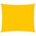 Voile d'ombrage 160 g/m² Jaune 2,5x2,5 m PEHD - Photo n°1