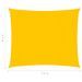 Voile d'ombrage 160 g/m² Jaune 2,5x2,5 m PEHD - Photo n°6