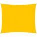 Voile d'ombrage 160 g/m² Jaune 3,6x3,6 m PEHD - Photo n°1