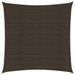 Voile d'ombrage 160 g/m² Marron 2,5x2,5 m PEHD - Photo n°1