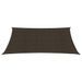 Voile d'ombrage 160 g/m² Marron 2,5x3,5 m PEHD - Photo n°3