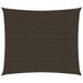 Voile d'ombrage 160 g/m² Marron 2,5x3 m PEHD - Photo n°1