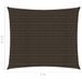 Voile d'ombrage 160 g/m² Marron 2,5x3 m PEHD - Photo n°6