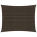 Voile d'ombrage 160 g/m² Marron 2,5x4 m PEHD - Photo n°1