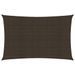 Voile d'ombrage 160 g/m² Marron 2,5x5 m PEHD - Photo n°1