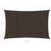 Voile d'ombrage 160 g/m² Marron 2,5x5 m PEHD - Photo n°6