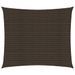 Voile d'ombrage 160 g/m² Marron 2x2,5 m PEHD - Photo n°1