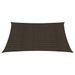 Voile d'ombrage 160 g/m² Marron 2x2,5 m PEHD - Photo n°3