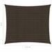 Voile d'ombrage 160 g/m² Marron 2x2,5 m PEHD - Photo n°6