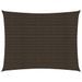 Voile d'ombrage 160 g/m² Marron 2x3,5 m PEHD - Photo n°1