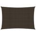 Voile d'ombrage 160 g/m² Marron 2x4,5 m PEHD - Photo n°1