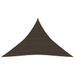 Voile d'ombrage 160 g/m² Marron 3,5x3,5x4,9 m PEHD 2 - Photo n°1