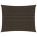 Voile d'ombrage 160 g/m² Marron 3,5x4,5 m PEHD - Photo n°1