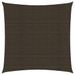 Voile d'ombrage 160 g/m² Marron 3,6x3,6 m PEHD - Photo n°1