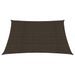 Voile d'ombrage 160 g/m² Marron 3,6x3,6 m PEHD - Photo n°3