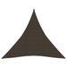 Voile d'ombrage 160 g/m² Marron 3,6x3,6x3,6 m PEHD - Photo n°1