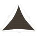 Voile d'ombrage 160 g/m² Marron 3,6x3,6x3,6 m PEHD - Photo n°6