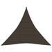 Voile d'ombrage 160 g/m² Marron 3x3x3 m PEHD - Photo n°1