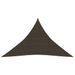 Voile d'ombrage 160 g/m² Marron 3x3x4,2 m PEHD - Photo n°1