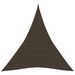 Voile d'ombrage 160 g/m² Marron 3x4x4 m PEHD - Photo n°1