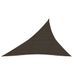 Voile d'ombrage 160 g/m² Marron 3x4x5 m PEHD - Photo n°1