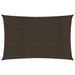 Voile d'ombrage 160 g/m² Marron 3x5 m PEHD - Photo n°1